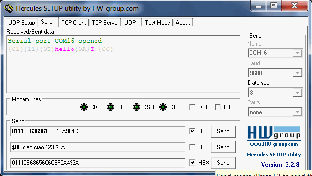 modbus example